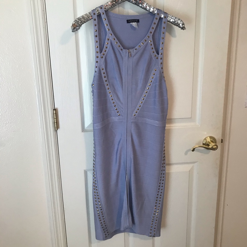 Venus Powder Blue Studded Dress Size 12